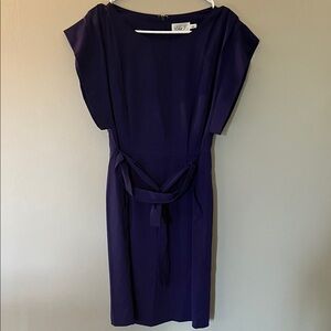 Eliza J Elegant Navy Midi Dress